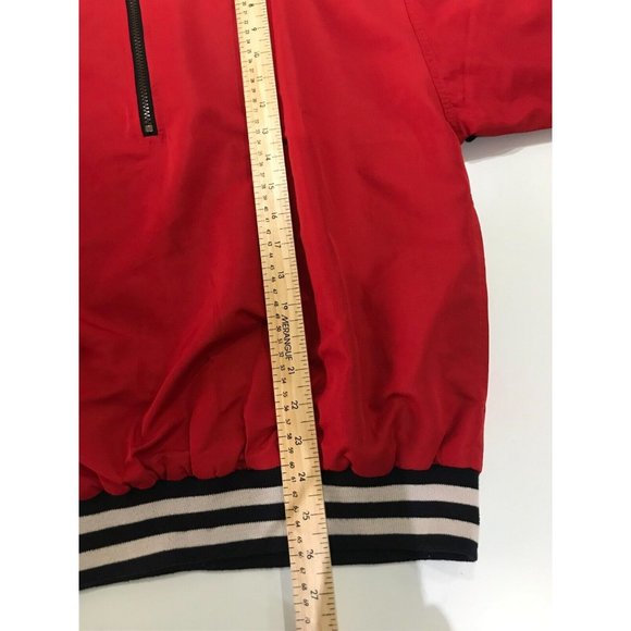 Vintage Cutter & Buck Men's Red Sz S 1/4 Zip Windbreaker White Anchor Logo - Picture 8 of 12
